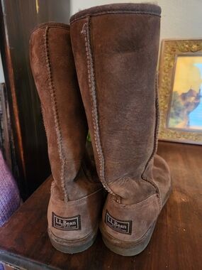 L.L. Bean Tall Brown Suede Boots